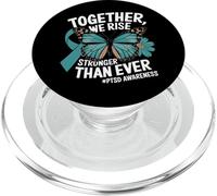 PTSD Awareness Post Traumatic Stress Disorder Awareness PopSockets PopGrip for MagSafe