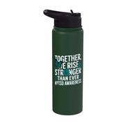 PTSD Awareness Post Traumatic Stress Disorder Awareness Stainless Steel Insulated Water Bottle