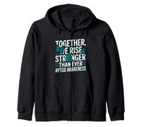 PTSD Awareness Post Traumatic Stress Disorder Awareness Zip Hoodie