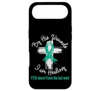PTSD Awareness Teal Ribbon - Christian Cross Faith Healing Case for iPhone Air