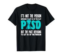 PTSD Fighter Warrior Teal Ribbon PTSD Awareness T-Shirt