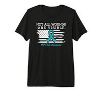 PTSD Post Traumatic Veterans Not All Wounds are Visible Premium T-Shirt
