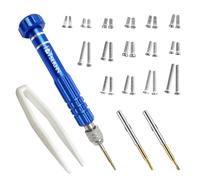 PTSLKHN Eye Glass Repairing Kit, Eyeglass Screwdriver with Screws, Small Precision Screwdriver and 15 Types Eyeglass Screws