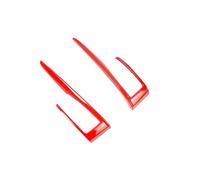 PTWOIXMBG 2PCS Car Central Control Panel Automatic Gear Shift Cover Trim Compatible With Honda Civic 10th 2016-2018 Carbon Fiber(Red)