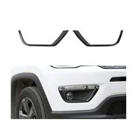PTWOIXMBG 2pcs/set Car Front Fog Light Lamp Trim Styling Compatible With Jeep Compass 2017-2020 Exterior Auto Accessories