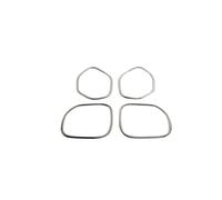 PTWOIXMBG Compatible With Grand Cherokee 2011-2020 Door Speaker Horn Ring Sticker Decoration Cover Trim Kits Car Interior Chrome