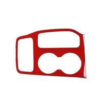 PTWOIXMBG Compatible With Jeep Grand Cherokee 2016-2020 Car Gear Shift Panel Cup Holder Decoration Cover Interior Accessories(Red)