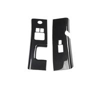 PTWOIXMBG Compatible With Nissan 350Z 2003-2006 ABS Carbon Fiber Interior Door Armrest Window Lift Switch Glass Panel Cover Trim(RHD ABS carbonfiber)