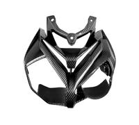 PTWOIXMBG Motorcycle Headlight Cover Case Shell Upper Front Nose Cowl Panel Surround Fairing Compatible With BMW S1000R 2015-2018(Carbon Fiber Look)