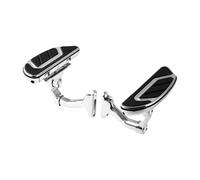 PTWOIXMBG Motorcycle Rear Passenger Footboard Compatible With Harley Touring 1993-later Road King Electra Street Glide CVO Airflow(Chrome)