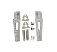 PTWOIXMBG Motorcycle Rear Passenger Footrest Foot Pegs Compatible With Suzuki GSXR 600 GSX-R 750 06-20 GSXR1000 05-20 B-KING 08-13(Silver)