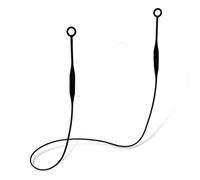 Ptwola 1 Pcs Earplug Lanyard Magnetic Tug-Resistant Safety Earplugs Cord Silicone Removable Ear Plugs Link Cord Flexible Headphones Anti-Lost Sports Lanyard Accessories (Black, 62.5cm/24.6 inches)