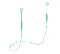 Ptwola 1 Pcs Earplug Lanyard Magnetic Tug-Resistant Safety Earplugs Cord Silicone Removable Ear Plugs Link Cord Flexible Headphones Anti-Lost Sports Lanyard Accessories (Green, 62.5cm/24.6 inches)