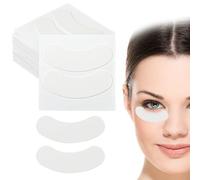 Ptwola 100 Pcs Natural Anti-sensitive Foam Eye Patches Under Eye Pads Eyelash Extensions Supplies Kit Beauty Tools No Tape Needed Well Stick No Lint Microfoam Lash Pads Fit Most Eye Shape
