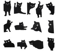 Ptwola 13 Pcs Women Magnetic Bookmarks Assorted Cute Cat Book Markers Clip Tabs Set Kawaii Magnet Page Markers for Men Kids Students Teachers Book Reading Lovers School Office Home Supplies