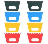 Ptwola 18 Packs Plastic Paint Scraper Textured Art Tools Putty Knife Scraper DIY Pottery Plaster Supplies Spackle Scraping Drawing Set for Oil Painting Plates Match Learning Sgraffito Patching