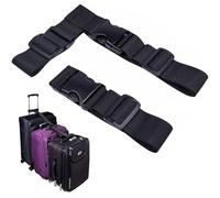 Ptwola 2 Pack Add a Bag Luggage Strap Heavy Duty Suitcase Belt Adjustable Buckle Luggage Connector Nylon Travel Attachment Strap Essentials for Women Men Handbag Backpack Bag Accessories