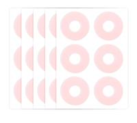Ptwola 30 Pcs Callus Pads Soft Felt Bottom Callus Cushions Foot Round Shape Corn Pads Self Adhesive Plantar Wart Horseshoe Pad Pink Corn Remover Patches for Men Women Relief Feet Toes Pain