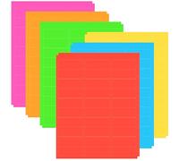 Ptwola 360 Pcs Rectangular Coloured Stickers Labels Address Bright Moving Blank Labels Color Coding Removable Label for Laser Inkjet Printer Shipping Envelopes Packages Storage Bins to Write on