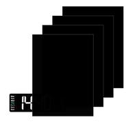 Ptwola 4 Sheets LED Light Dimmer Film Self-Adhesive Darkening Film Dimming 50% Light Sticker Dim Darkening Light Alarm Clock for Routers Electronics Devices TVs Household Appliances