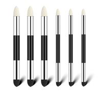 Ptwola 6 Pcs Blending Sponge Pen Double Headed Washable Rubbing Sponge Sketch Wipe Brush Reusable Pastel Blending Stump Drawing Art Pencil for School Student Highlight Shadow Detail Correcting Tool