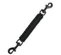 Ptwola Dog Collar Safety Clip with Dual Clasps Metal Leash Collars Connector Handmade Braided Lanyard Prong Collar Pinch Gentle Leader Backup Hook for Men Women Outdoor Dog Pet Harness