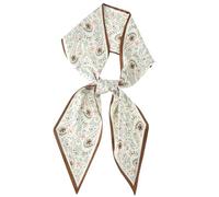 Ptwola Long Mulberry Silk Like Head Scarf 10.3 × 6.7 inches Women's Fashion Square Neck Satin Scarfs Headband Tie Wristband To Match Clothing Bag Hair Wrapping at Night Bandana Scarves Gift