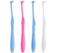 Ptwola Tuft Brush End Toothbrush Orthodontic Braces Small Head Toothbrush Tiny Compact Interdental Interspace Brush Soft Brushes Pack Gum Detail Cleaning