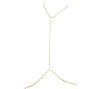 PTYHGFH European and American Fashion Accessories Sexy Party Bra Chain, Rhinestone Body Necklace, Evening Dresses Hundred Rhinestone Necklace Female Body Jewelry Nightclub Party Jewelry 银色