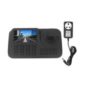 PTZ Camera Controller Keyboard, 5 Inch HD Display Camera 3D Joystick Network Camera Control Keyboard RJ45 USB Port 100-240V(UK)