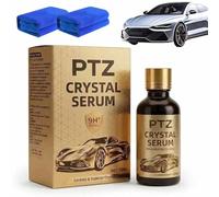 PTZ Crystal Serum, 50ml, Car Ceramic Coating Agent, Easy Spray On Shine & Water Repellent Finish for Paint and Glass, 12 Months Long Lasting Protection, Suitable for Various Cars Models (1PC)