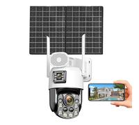 PTZ Security Camera with 36X Zoom, Motion Detection, 4G Connectivity, Outdoor CCTV with 350° Live View, 128GB Storage for Home Security