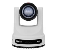PTZOptics Move 4K 12X Optical Zoom Camera (White) | 4K UHD CMOS sensor with NDI|HX, auto-tracking for broadcasting, live streaming and conferencing