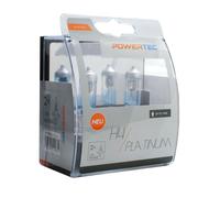 PTZPT4-DUO 2pcs Powertec Platinum +130% H4 Bulb Set 12V 60/55W Halogen Headlight