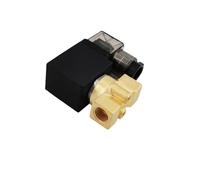 PU-04 Wiring Type DC12V 2 Way Direct Acting NC Brass G1/4" Bsp Dental Machine Steam Solenoid Valve FKM Seal Orifice 4mm(AC 110V)