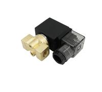 PU-06 Wiring Type AC 220V 0~1bar 2/2 Way Direct Acting NC Brass G1/4" Bsp Steam Solenoid Valve FKM Seal Orifice 6mm(AC 220V)
