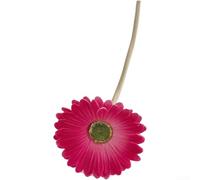 PU Artificial Gerbera for daisy 38cm Realistic Bendable for stem(Rose Red)