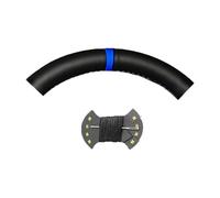 PU Artificial Leather Car Steering Wheel Cover For Opel For Mokka 2012-2019 For Insignia 2008-2013 Breathable(BlueMark BlackThread)