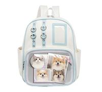 PU Bag - Clear Badge Display Organizer with Adjustable Strap, Lightweight with Pin Holder, Durable PVC Shoulder Style Ita Bag | Work Travel Hiking, Blue and White, Consulte la descripción, See