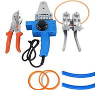 PU Belt Welding Machine Set, Adjustable 0-300°C Hot Melt Connector with Scissors & Fixture for Precision Welding of PU Strips and Plastic Pipes