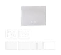 PU Binder Planner Notebook 68 Pages Gridded/Dotted/Lined for Notes Plans Mind Map Schedules, Student Classroom Notebook Memos Book