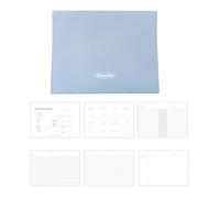PU Binder Planner Notebook 68 Pages Gridded/Dotted/Lined for Notes Plans Mind Map Schedules, Student Classroom Notebook Professional Planner