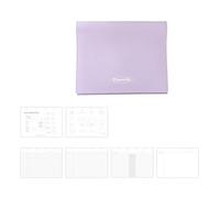 PU Binder Planner Notebook Binder Journal Notebook 68 Pages Gridded/Dotted/Lined for Notes Plans Mind Map Schedules Workbook