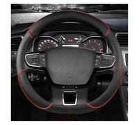 PU Car Steering Wheel Cover For Citroen For C3 II III 2009-2021 D Type Steering Wheel Car Cover Accessorie(Red)