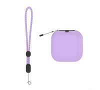 PU Carrying Case Designed for Takara Punyrunzu Game Device with Optimized Internal Space Zippered and Carabiner for Mobility (Blue (Purple (K26))