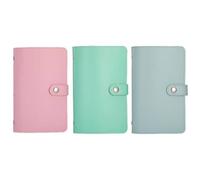 Pu Cash Savings Book with Money Clip - Compact 20 X 13 X 5 Cm Compact Banknote Storage Organizer for Personal Finance Tracking Small Account Book for Budgeting (1 Piece)(Green)