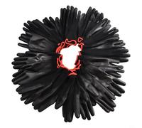 PU Coated Nylon Work Gloves Antiskid Palm Precision Handling Black 12 Pairs Flexible Fit Knit Cuff S M L For Carpentry(S)