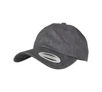 PU Coating Low Profile Cap Flexfit Dark Grey One Size