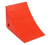PU Compression Resistance Wheel Chocks Block, Non-Slip Triangle Wheel Stopper for Cars, Trucks(Red)