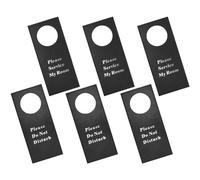 PU Do Not Disturb Sign Executive Quality Door Hanger Perfect for Home, Hotel, Office, Spa, Law Firm, Massage (6)